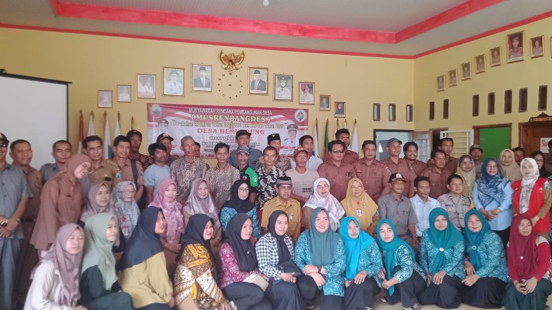 Tetapkan Skala Prioritas Kegiatan Pembangunan 2025, Pemdes Berundung Gelar Musrenbangdes RKPDesa