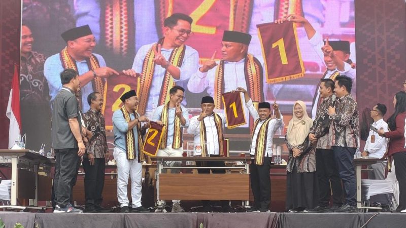 Inilah Nomor Urut Paslon Cabup Cawabup Kabupaten Lamsel