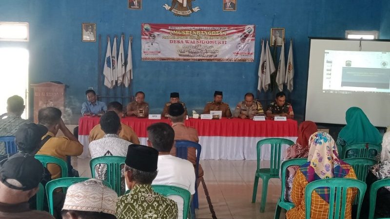 Pemdes Wai Sidomukti Kecamatan Ketapang, Desa ke-11 yang Melaksanakan Musrenbangdes TA 2025