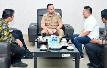 Plt Bupati Pandu Kesuma Dewangsa Terima Audiensi BPC HIPMI Lampung Selatan