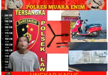 Putra Maling Sepeda Motor Di Tanjung Enim Ditahan Polsek Lawang Kidul
