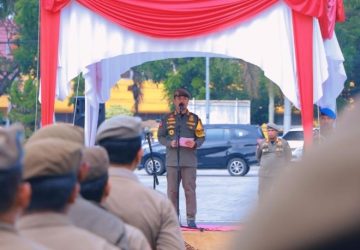 Pj Wali Kota Pekanbaru Sampaikan Pesan Penting pada Apel Besar Satpol PP Jelang Pilkada