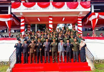 Kodim 0417/Kerinci Menggelarkan Upacara dan Syukuran HUT TNI Ke 79