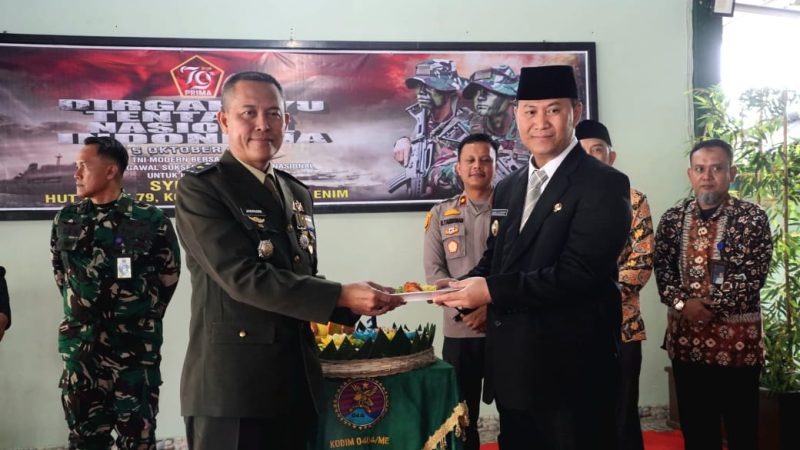 Pj Bupati Harapkan Sinergi Kawal Suksesnya Pilkada Muara Enim Dalam Rangka HUT TNI ke-79