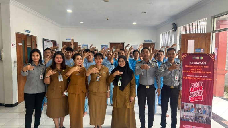 Edukasi dan Pemeriksaan Kesehatan, Rutan Batam Kembali Gelar Mobile VCT HIV-Sifilis bagi Warga Binaan