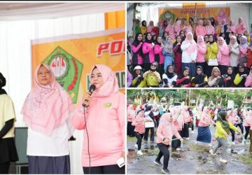 Gelar Senam Pound Fit Bersama GOW Kab. Kampar, Erni Haerani: Badan Sehat Silahturahmi Terjaga
