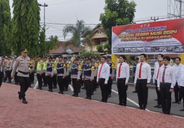 Kapolres Muba Memimpin Langsung&nbsp; Apel Gelar Pasukan Operasi Zebra Tahun 2024