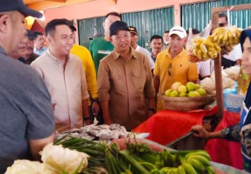 Blusukan Fikar-Asma Disambut Antusias Pedagang Pasar tanjung Bajure