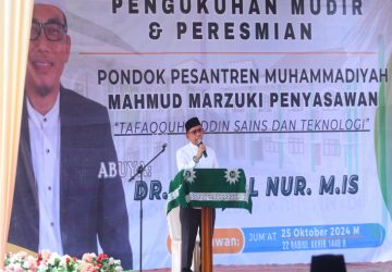 Asisten III Setda Kampar Hadiri Peresmian dan Pengukuhan Mudir Ponpes Muhammadiyah Mahmud Marzuki di Desa Penyasawan