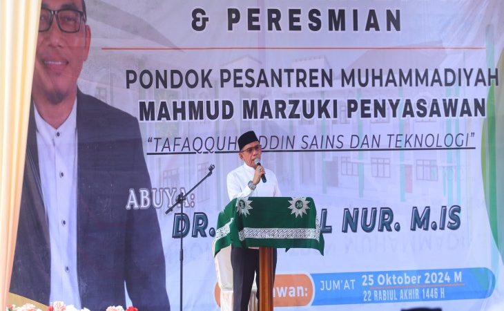Asisten III Setda Kampar Hadiri Peresmian dan Pengukuhan Mudir Ponpes Muhammadiyah Mahmud Marzuki di Desa Penyasawan