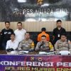 Polres Muara Enim Gelar Konferensi Pers Kasus Pembunuhan Berencana di Desa Payabakal