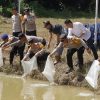 Untuk Mendukung Program Presiden, Polres Muba Menanam Singkong dan Tabur Benih Serta Indukan Ikan