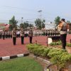 Kapolres Muba Memimpin Langsung Apel Serah Terima Jabatan di Lapangan Mapolres Muba