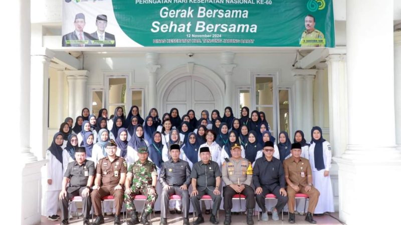 Pjs. Bupati Tanjabbar Pimpin Upacara HKN ke-60, Ajak Masyarakat Jaga Kesehatan Demi Indonesia Emas 2045