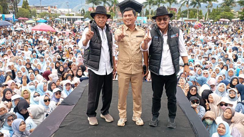 Dihadiri Rocky Candra, Anggota DPR RI, Kampanye Alfin-Azhar Dibanjiri Massa seperti Lautan Manusia