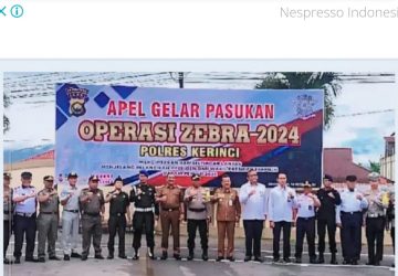 Pj Bupati Kerinci Asraf Menghadiri Apel Pergelaran Pasukan Operasi Zebra di Polres Kerinci