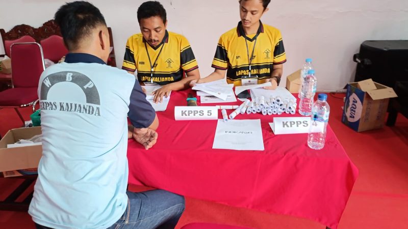 TPS Khusus Lapas Kalianda Sukses Selenggarakan Pemilu untuk Warga Binaan