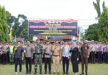 Sambut Pilkada 2024, Dishub Kampar ikuti Gelar Pasukan Operasi Mantap Praja Lancang Kuning 2024
