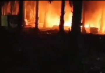Diduga Terjadi Lagi Insiden Kebakaran Sumur Minyak Ilegal di Kecamatan Keluang