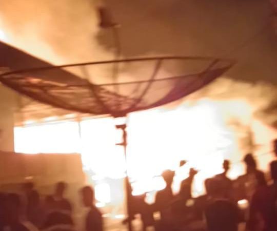 Satu Rumah Hangus Terbakar Di Desa Karang Raja Muara Enim