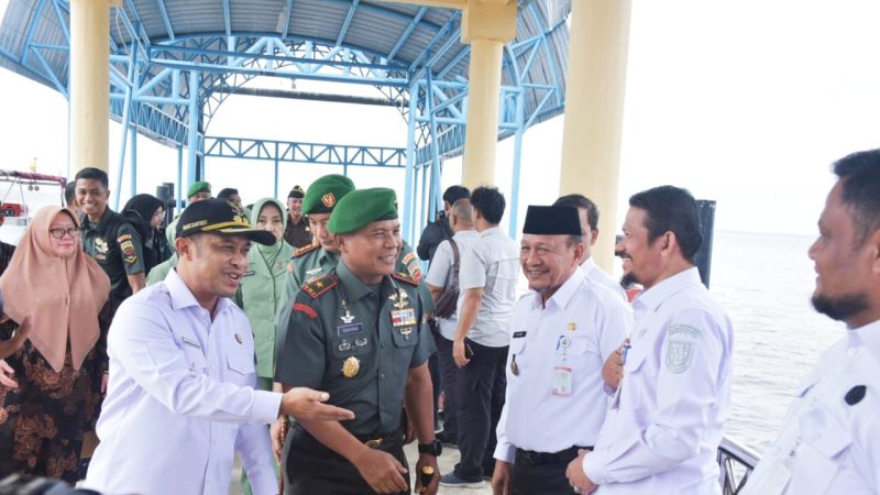Bupati Bengkalis Sambut Kedatangan Danrem 031/Wira Bima Brigjen TNI Sugiyono