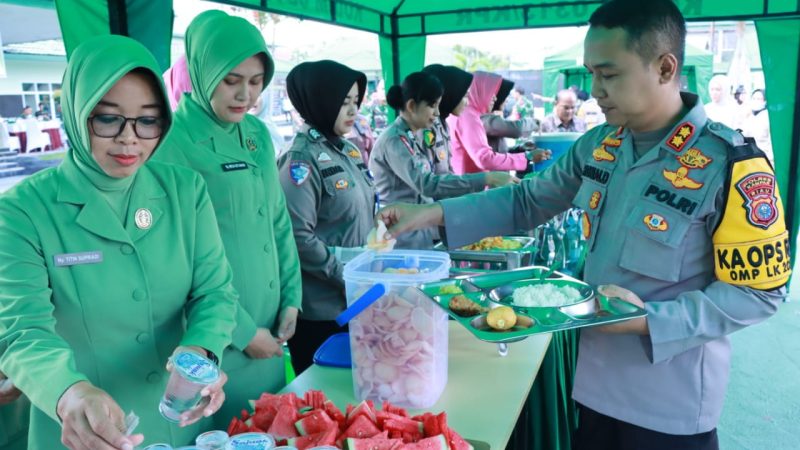 Kapolres Kampar Dukung Program&nbsp; Pemerintah Pusat Makan Bergizi Gratis, Wujudkan SDM Unggul