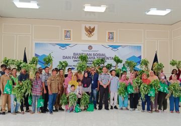 Lapas Muara Enim Ikuti Panen Raya dan Pemberian Bantuan Sosial Kepada Warga Binaan