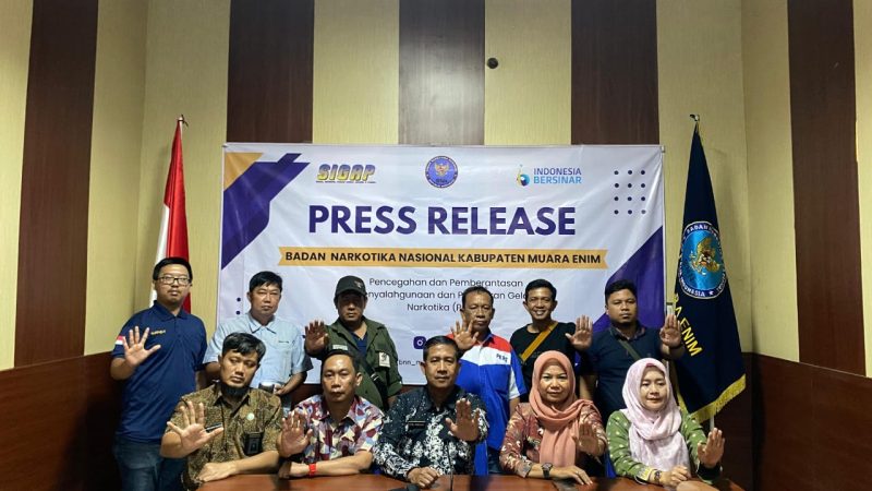 Press Release Akhir Tahun 2024 BNNK Muara Enim Sukses Pencapaian Kegiatan dan Program