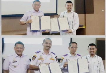 Penandatanganan MoU Pemkab Kampar dan Pemko Pekanbaru untuk memperkuat Sinergitas dan Kerja Sama