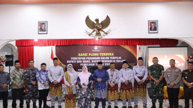 KPU Bengkalis Gelar Rapat Pleno Hasil Pemenang Pilkada Bengkalis