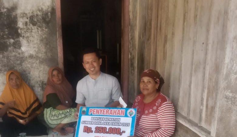 Perdana, Di Era Kepemimpinan Jaro Saiful Dana BOP Desa Disalurkan Bagi Warga yang Meninggal Dunia