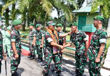 Sambangi Yonif 141/Aneka Yudha Jaya Prakosa, Danrem 044/Gapo Nostalgia Masa di Muara Enim