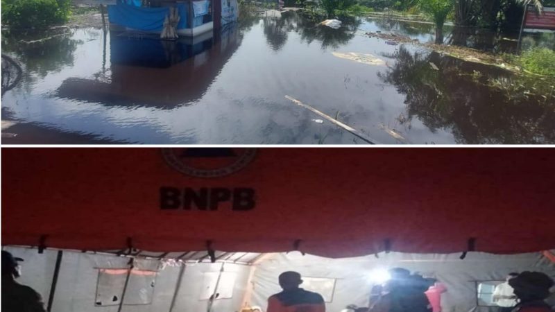 Respon Cepat Banjir di Pusako, Dinas Sosial Dirikan Dapur Umum