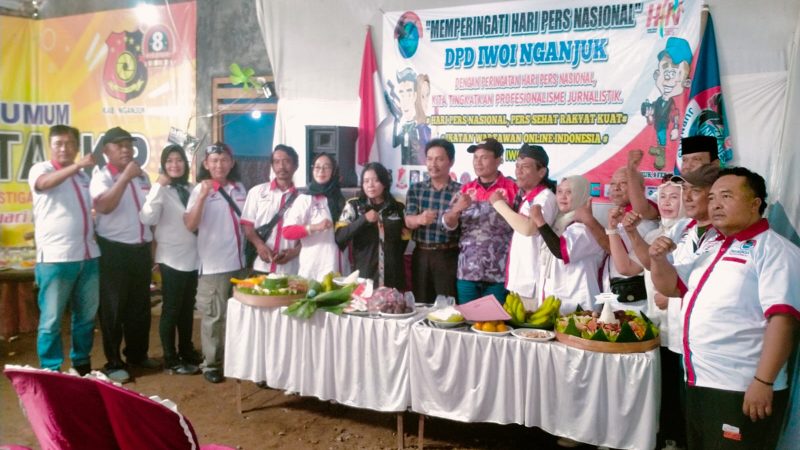 Peringati HPN Tasyakuran IWOI, Ketua DPD Nganjuk Jadilah Wartawan Berprestasi