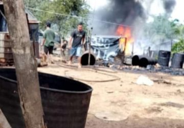 Himbauan APH Polsek Keluang! Agar Penyulingan Rifenery Ilegal Di Bongkar Mandiri Diduga Hanya untuk Formalitas Laporan Ke Pimpinan saja