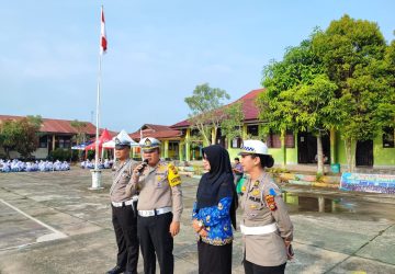 Sempena Operasi Keselamatan, Kasat Lantas Polres Inhu Jadi Irup di SMKN I Rengat