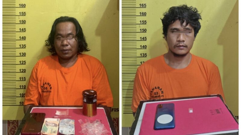 Sering Transaksi Narkoba di Desa Rimpian LBJ, Polisi Ciduk Dua Pelaku