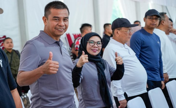 Penuh Semangat dan Khidmat, Bupati dan Wakil Bupati terpilih Kabupaten Kampar Ikuti Gladi Persiapan Pelantikan Kepala Daerah Se Indonesia