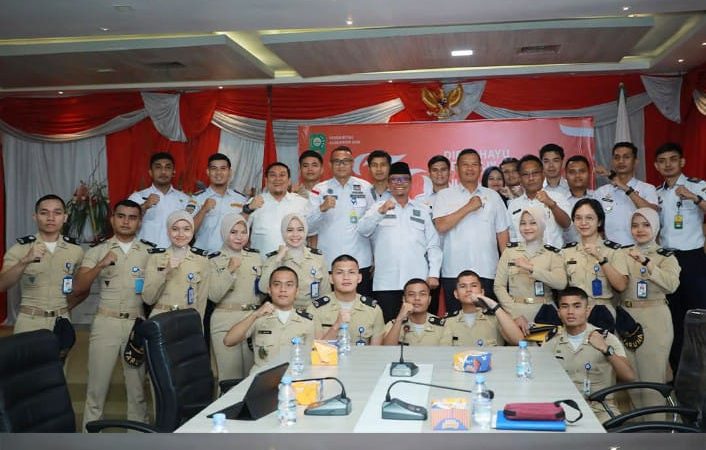 Sambut Taruna STTD Bekasi Jalani Magang di Kabupaten Siak ini Pesan Sekda Arfan Usman