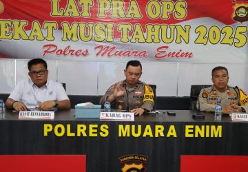 Polres Muara Enim Gelar Lat Pra Ops Pekat Musi 2025