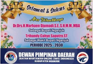 Pemasangan Baner ucapan ‘Selamat dan Sukses’ Kepada Bupati dan Wabup Peride 2025-2030