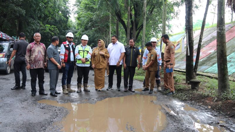 Wakil Bupati Cek Kondisi Jalan Rusak dan Desak PT.DBU Segera Lakukan Perbaikan
