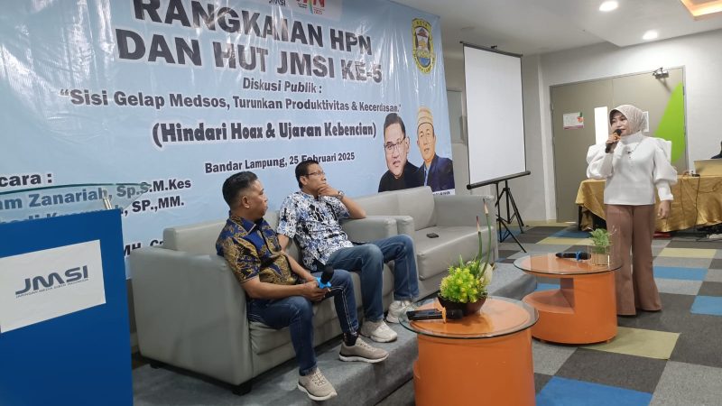 Diskusi Publik JMSI Lampung, Ini Pesan dr.Zam Zanariah