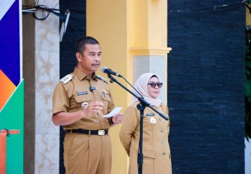 Hari Pertama Kerja, Bupati Kampar Ahmad Yuzar Pimpin Apel dan Tegaskan Komitmen Pemerintahan Bersih