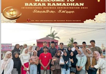 Ketua BEM Hadiri Bazar Ramadhan Program Studi Administrasi Bisnis Internasional, Mendorong Semangat Wirausaha
