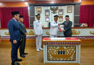 Sertijab Bupati Tanggamus Dari PJ bupati Tanggamus di Ruang Rapat Utama Sekretariat Daerah Tanggamus