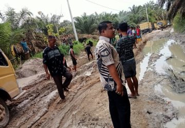 Warga Keluhkan Jalan Lintas Kotalama – Muaradilam Rusak Parah