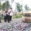 Polres Muba Musnahkan 1.149 Botol Miras Hasil Operasi Pekat Musi 2025
