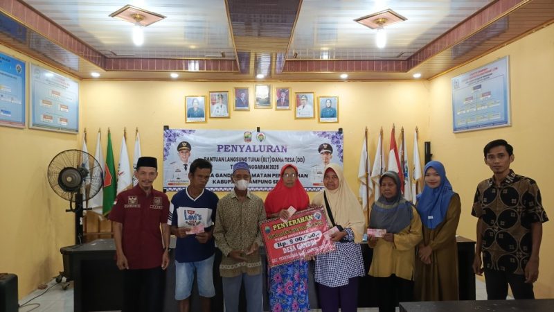 Pemerintah Desa Gandri Salurkan BLT Dana Desa Triwulan I Tahun Anggaran 2025 Kepada 15 KPM