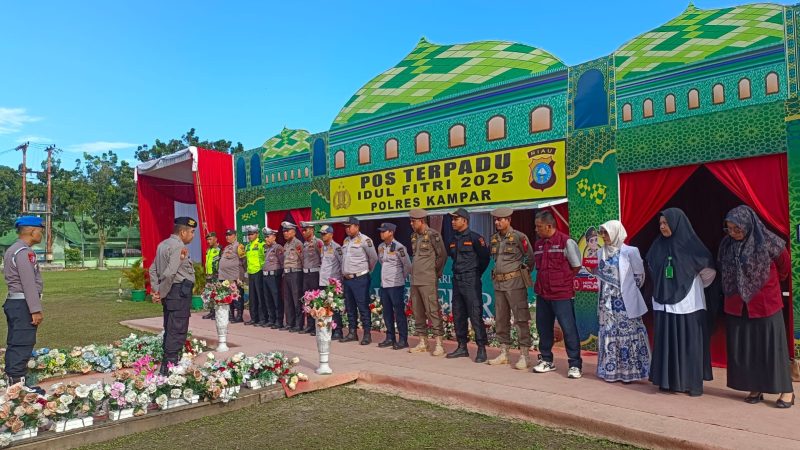 Persiapan Arus Mudik, Pemkab Kampar Bersama Polres Dirikan 10 Pos Pengamanan